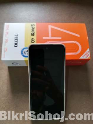 Tecno Spark 40 (6/128GB) | With Full Box & Original Charger